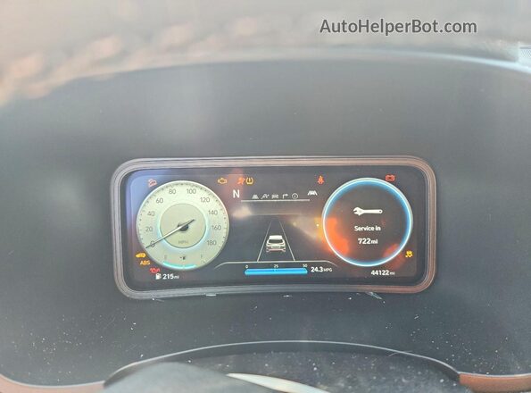 KM8KH3AC9PU007202 2023 HYUNDAI KONA White Սարքավորումների վահանակի տեսք