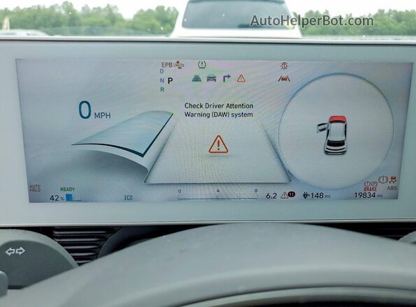 KM8KM4AEXPU180004 2023 HYUNDAI IONIQ Blue Vista del cuadro de instrumentos