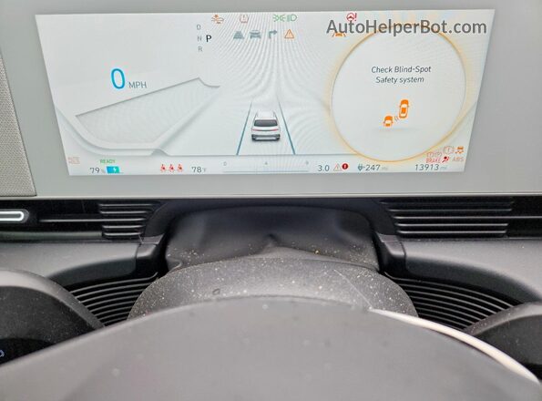 KM8KMDAF4PU217704 2023 HYUNDAI IONIQ Blue Instrument cluster view
