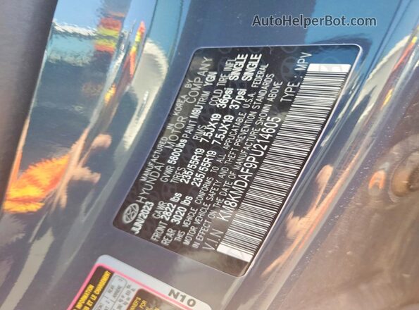 KM8KMDAF9PU214605 2023 HYUNDAI IONIQ Green Вид підкапотного простору