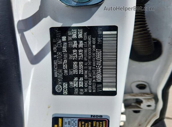 KM8KN4AE4NU066607 2022 HYUNDAI IONIQ White Սալոնի 360 աստիճան տեսք