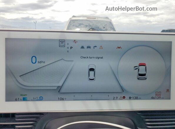KM8KN4AE9NU068482 2022 HYUNDAI IONIQ Синий Вид щитка приборов