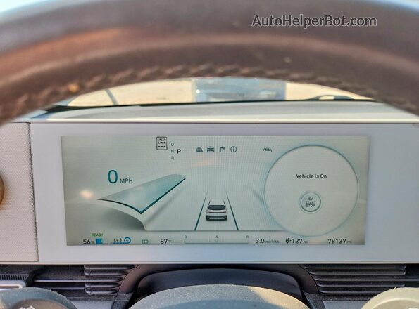 KM8KN4AEXNU072590 2022 HYUNDAI IONIQ Black Widok zestawu wskaźników