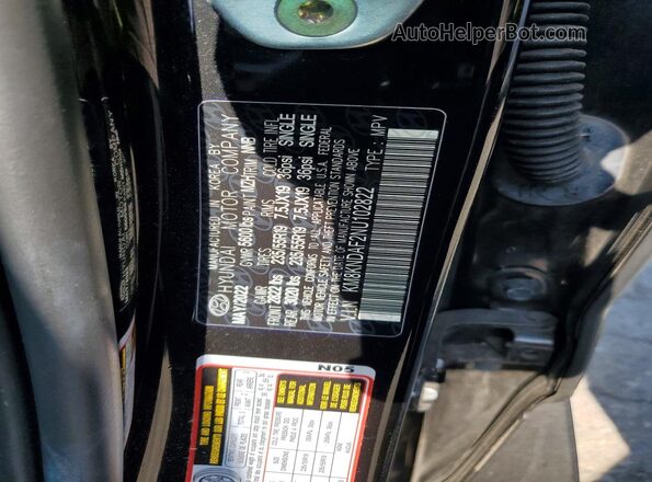 KM8KNDAF2NU102822 2022 HYUNDAI IONIQ Black Widok naklejki z numerem VIN