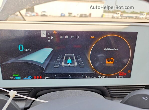 KM8KNDAF2PU183209 2023 HYUNDAI IONIQ Черный Вид щитка приборов
