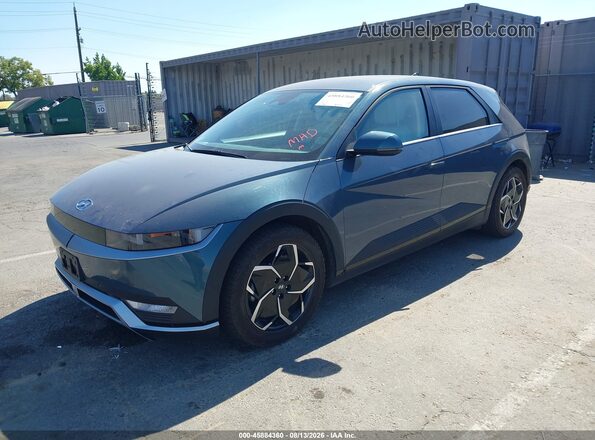 KM8KNDAF3PU167715 2023 HYUNDAI IONIQ 5 Blue წინა მარცხენა ხედი სამი მეოთხედიდან