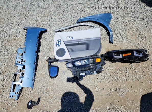 KM8KNDAF5NU048092 2022 HYUNDAI IONIQ Blue Widok naklejki z numerem VIN