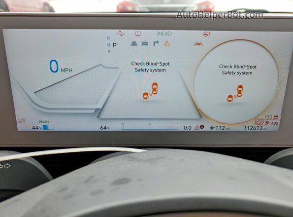 KM8KNDAF7NU096984 2022 HYUNDAI IONIQ Gray Widok zestawu wskaźników