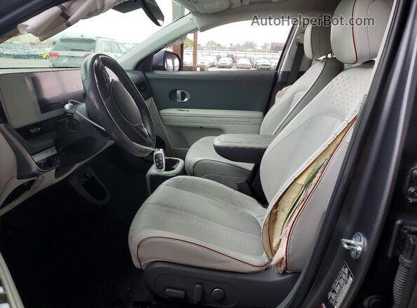 KM8KNDAF7NU096984 2022 HYUNDAI IONIQ Gray Widok wnętrza z przodu