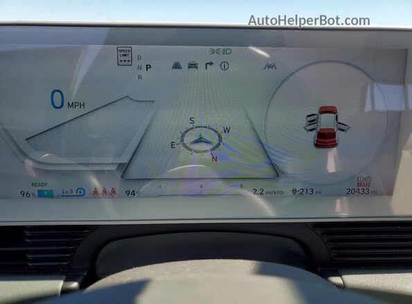 KM8KNDAF7PU176806 2023 HYUNDAI IONIQ Gray Widok zestawu wskaźników