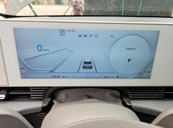KM8KNDAF8PU124374 2023 HYUNDAI IONIQ Черный Вид щитка приборов