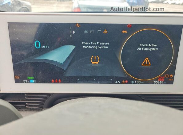 KM8KNDAF9PU217534 2019 HYUNDAI IONIQ White Вид щитка приладів