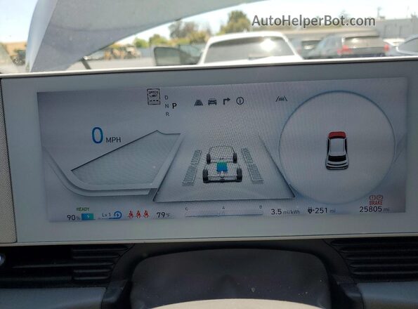 KM8KNDDF7RU301737 2024 HYUNDAI IONIQ Blue Вид щитка приладів