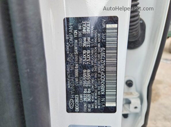 KM8KNDDFXRU273979 2024 HYUNDAI IONIQ White Շարժիչի բաժամունքի տեսք