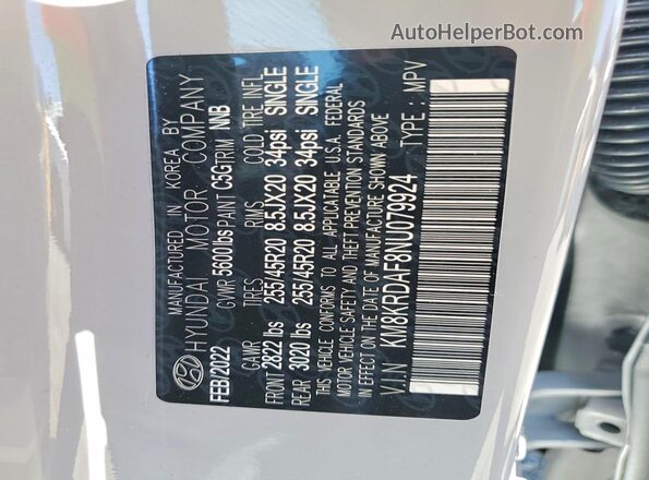 KM8KRDAF8NU079924 2022 HYUNDAI IONIQ Gray ძრავის განყოფილების ხედი