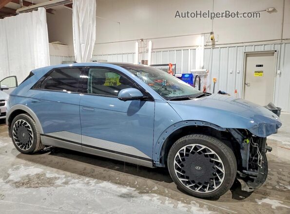 KM8KRDAF8PU227671 2023 HYUNDAI IONIQ Синий Передняя правая четверть