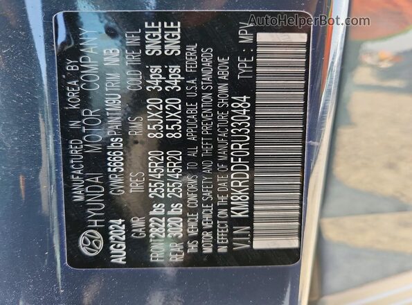 KM8KRDDF0RU330484 2024 HYUNDAI IONIQ Gray 360 interior view