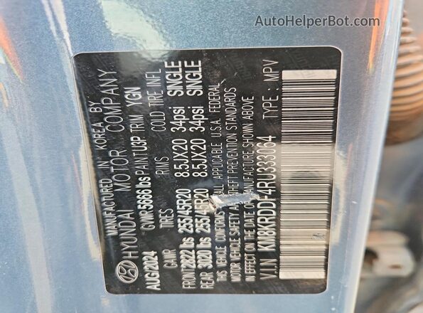 KM8KRDDF4RU333064 2024 HYUNDAI IONIQ Синий Вид подкапотного пространства