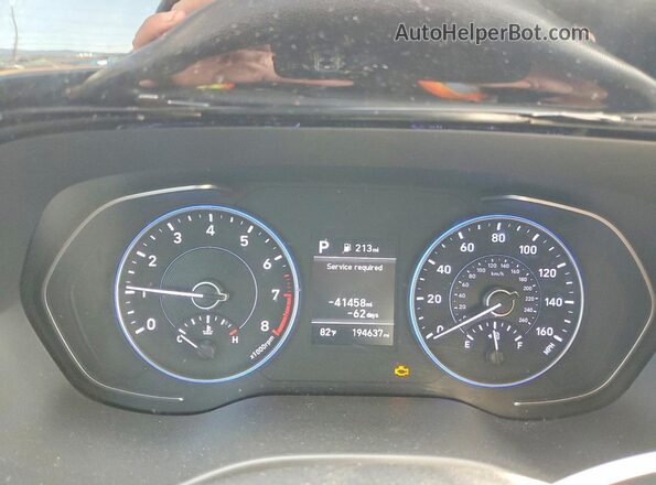 KM8R14HE1LU111998 2020 HYUNDAI PALISADE Black Instrument cluster view