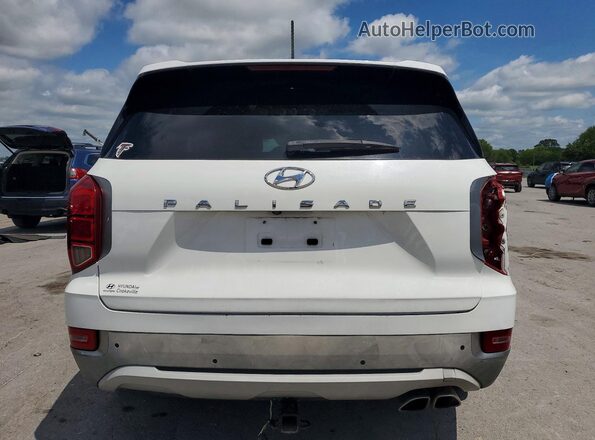 KM8R14HE8MU278909 2021 HYUNDAI PALISADE White Vista trasera