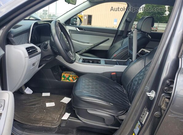 KM8R1DHE0LU137914 2020 HYUNDAI PALISADE Серый Вид салона спереди
