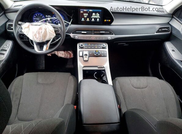 KM8R1DHE1LU044982 2020 HYUNDAI PALISADE Burgundy წინა პანელის ხედი