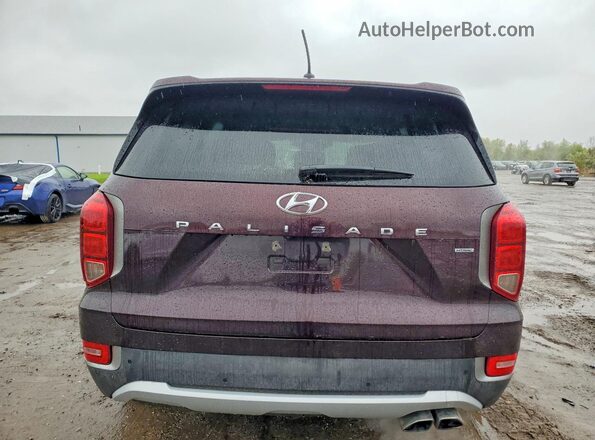 KM8R1DHE1LU044982 2020 HYUNDAI PALISADE Burgundy უკანა ხედი
