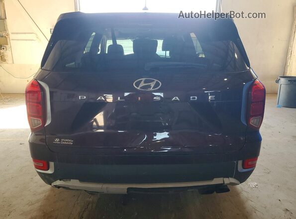 KM8R24HE1MU226972 2021 HYUNDAI PALISADE Maroon Rear view