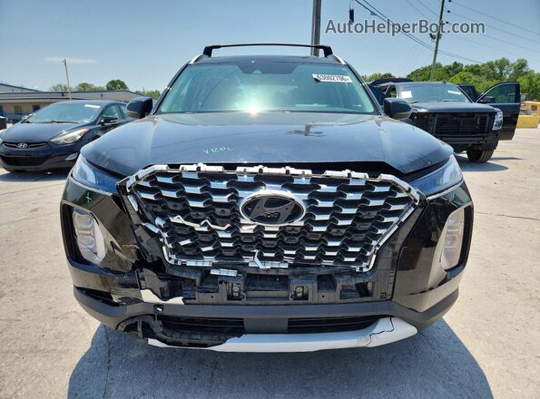 KM8R24HE2MU259835 2021 HYUNDAI PALISADE Black Вид спереду