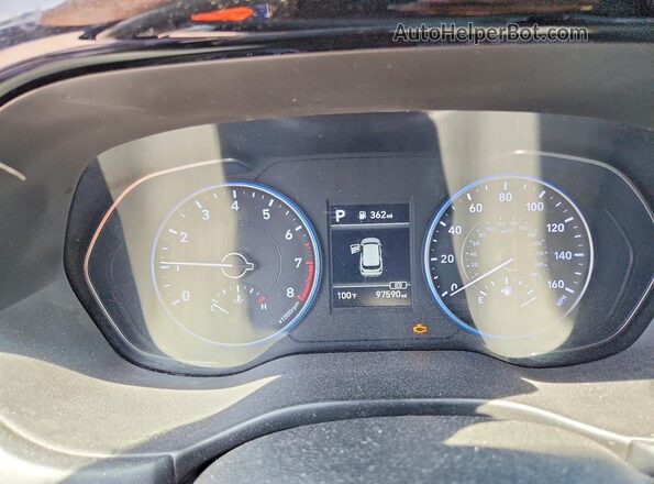 KM8R24HE2MU259835 2021 HYUNDAI PALISADE Black Вид щитка приладів
