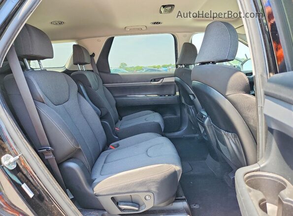 KM8R24HE2MU259835 2021 HYUNDAI PALISADE Black Вид задньої частини салону