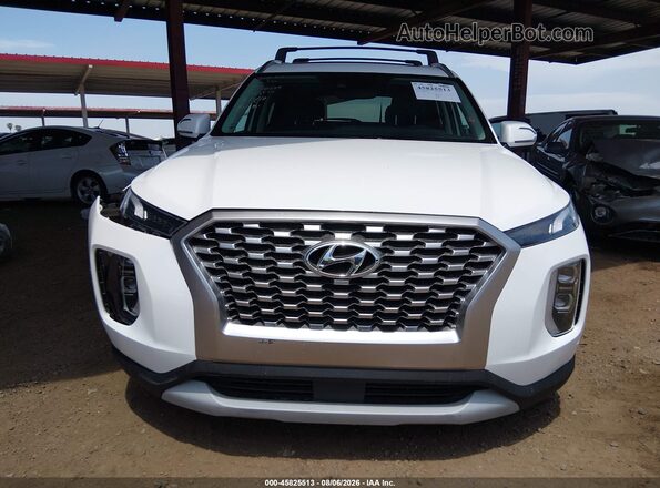 KM8R24HE4NU378259 2022 HYUNDAI PALISADE White Vista del cuadro de instrumentos