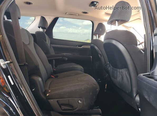KM8R24HE4NU446124 2022 HYUNDAI PALISADE Black Widok wnętrza z tyłu