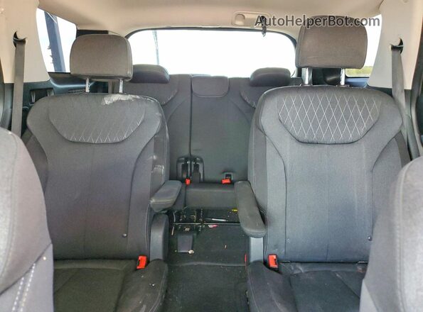 KM8R24HE4NU446124 2022 HYUNDAI PALISADE Black Widok tylnych siedzeń