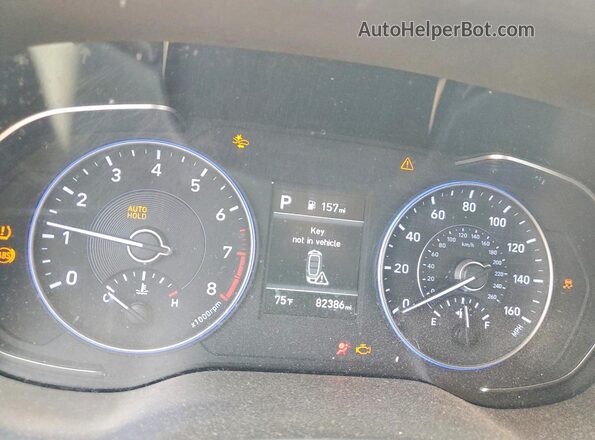 KM8R24HE4NU446124 2022 HYUNDAI PALISADE Black Widok zestawu wskaźników