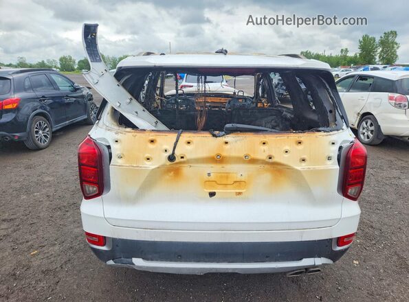 KM8R24HE5MU334267 2021 HYUNDAI PALISADE White Widok z tyłu