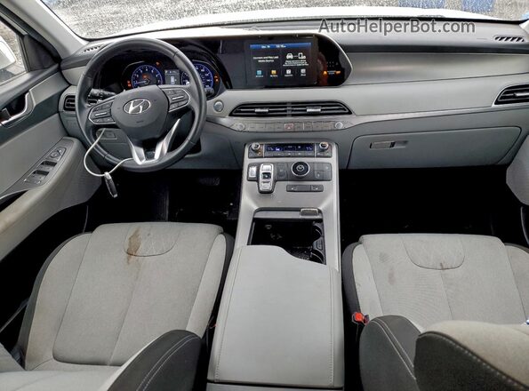 KM8R24HE8LU104902 2020 HYUNDAI PALISADE White Widok deski rozdzielczej