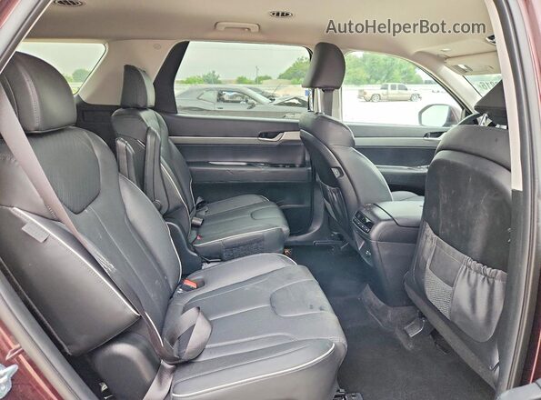 KM8R2DGE2SU845160 2025 HYUNDAI PALISADE Maroon Rear interior view