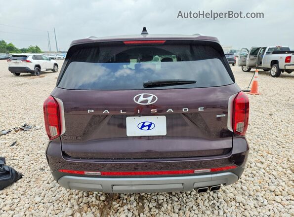 KM8R2DGE2SU845160 2025 HYUNDAI PALISADE Maroon Rear view