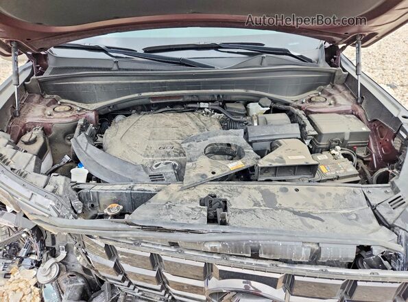 KM8R2DGE2SU845160 2025 HYUNDAI PALISADE Maroon Engine compartment view