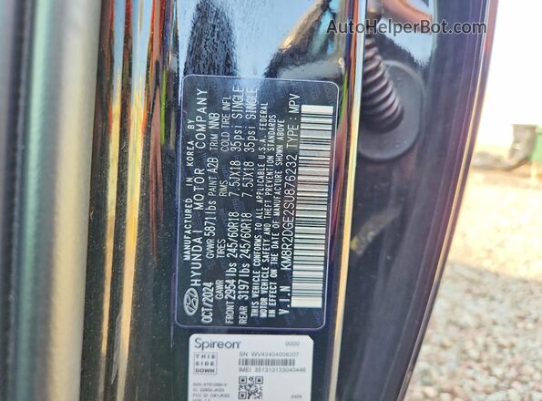 KM8R2DGE2SU876232 2025 HYUNDAI PALISADE Black Vista interior de 360 grados