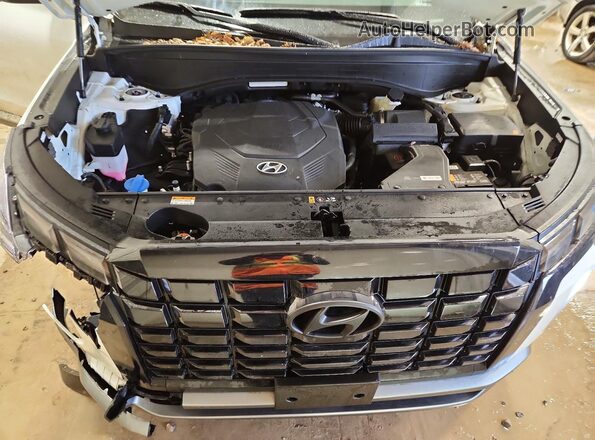 KM8R2DGE3SU831297 2025 HYUNDAI PALISADE White Vista del compartimento del motor