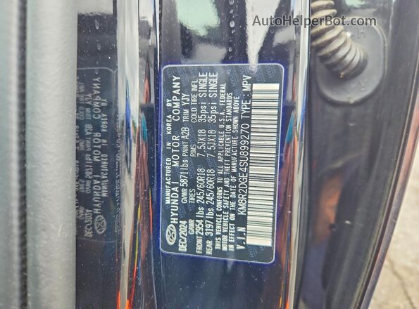 KM8R2DGE4SU899270 2025 HYUNDAI PALISADE Black Widok naklejki z numerem VIN