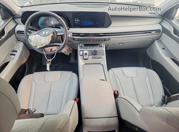 KM8R2DGE4SU934129 2025 HYUNDAI PALISADE Gray წინა პანელის ხედი