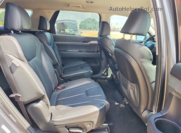 KM8R2DGE8PU525560 2023 HYUNDAI PALISADE Gray Widok wnętrza z tyłu