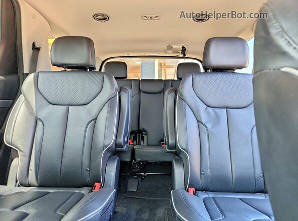 KM8R2DGE8PU525560 2023 HYUNDAI PALISADE Gray Widok tylnych siedzeń