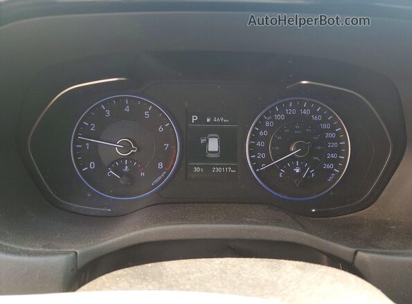 KM8R2DHE6LU036146 2020 HYUNDAI PALISADE Black Instrument cluster view