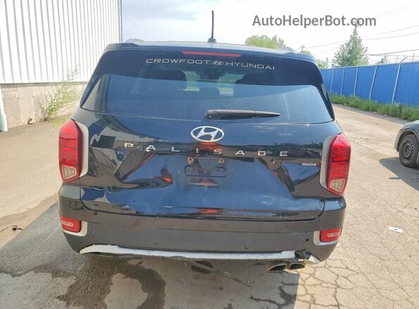KM8R2DHE6LU036146 2020 HYUNDAI PALISADE Black Rear view