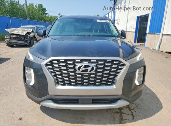 KM8R2DHE6LU036146 2020 HYUNDAI PALISADE Black Front view