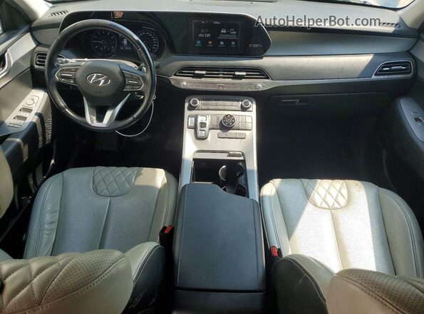 KM8R2DHE6LU036146 2020 HYUNDAI PALISADE Black Dashboard view
